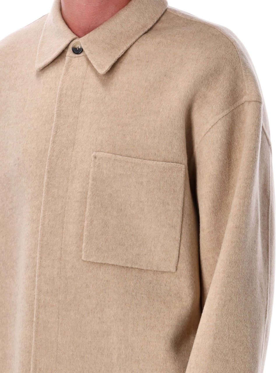 J.W. Anderson Oversized Shirt Jacket Clay Melange Beige