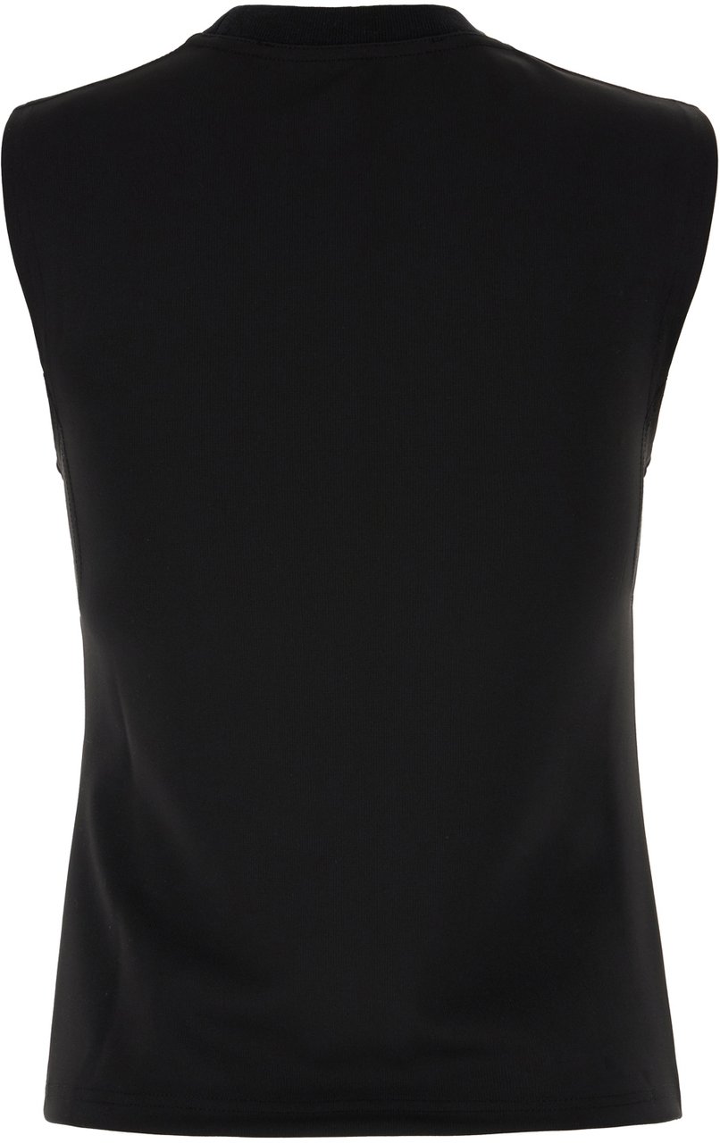 J.W. Anderson J.W. Anderson Black stretch polyester top Zwart