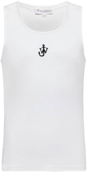 J.W. Anderson Anchor Embroidery Vest White Wit