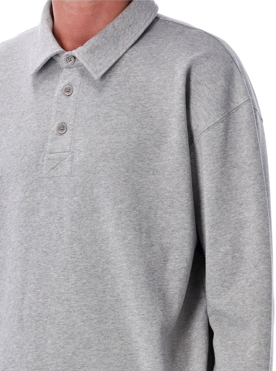 J.W. Anderson Fleece Polo Mid Grey Grijs