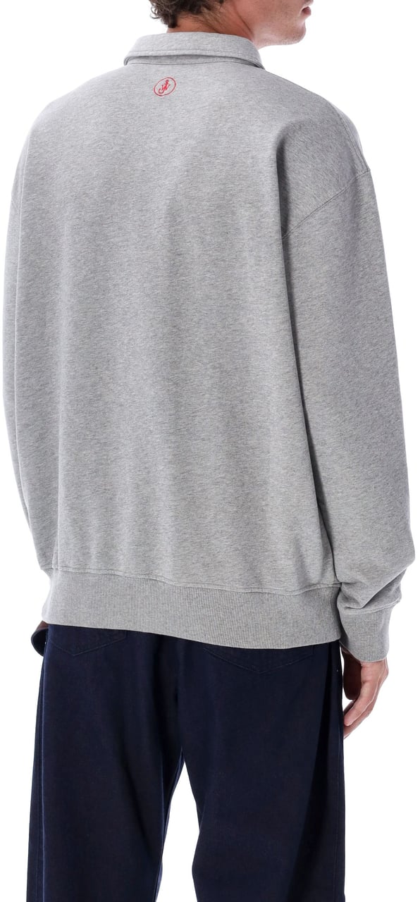 J.W. Anderson Fleece Polo Mid Grey Grijs