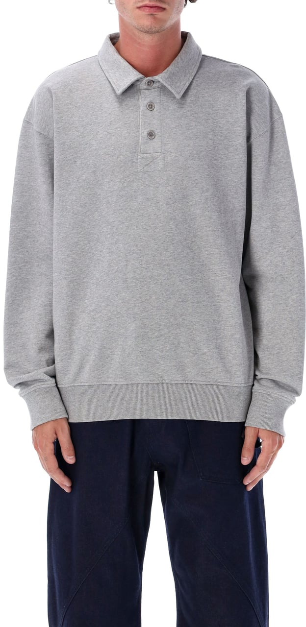 J.W. Anderson Fleece Polo Mid Grey Grijs