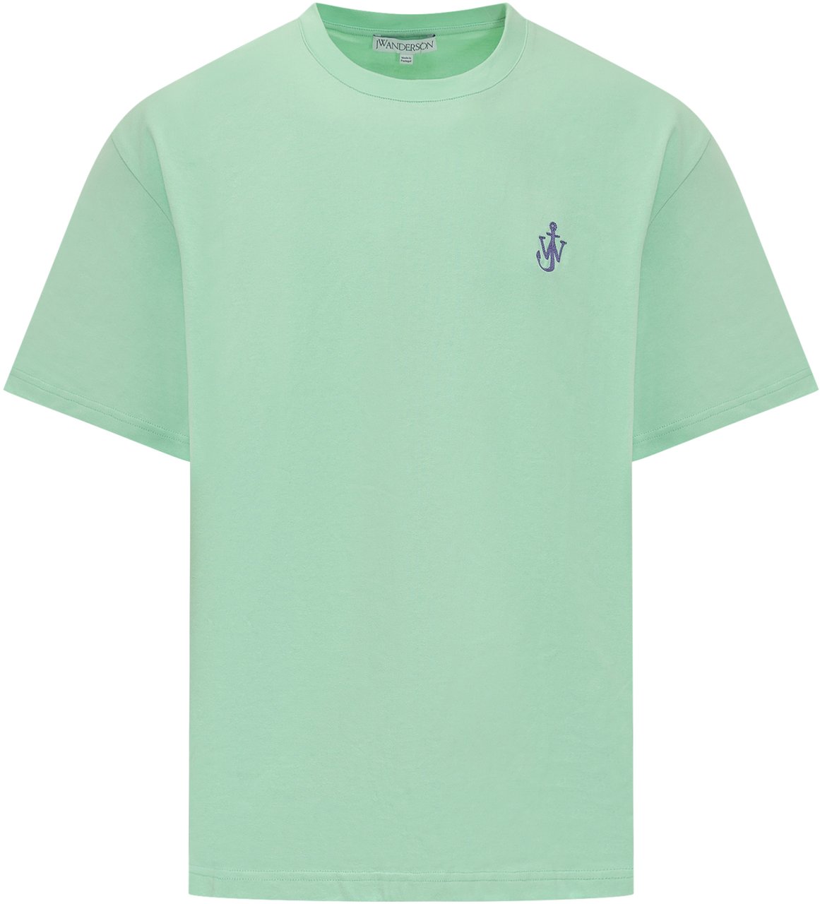 J.W. Anderson T-Shirt Anchor Embroid Groen