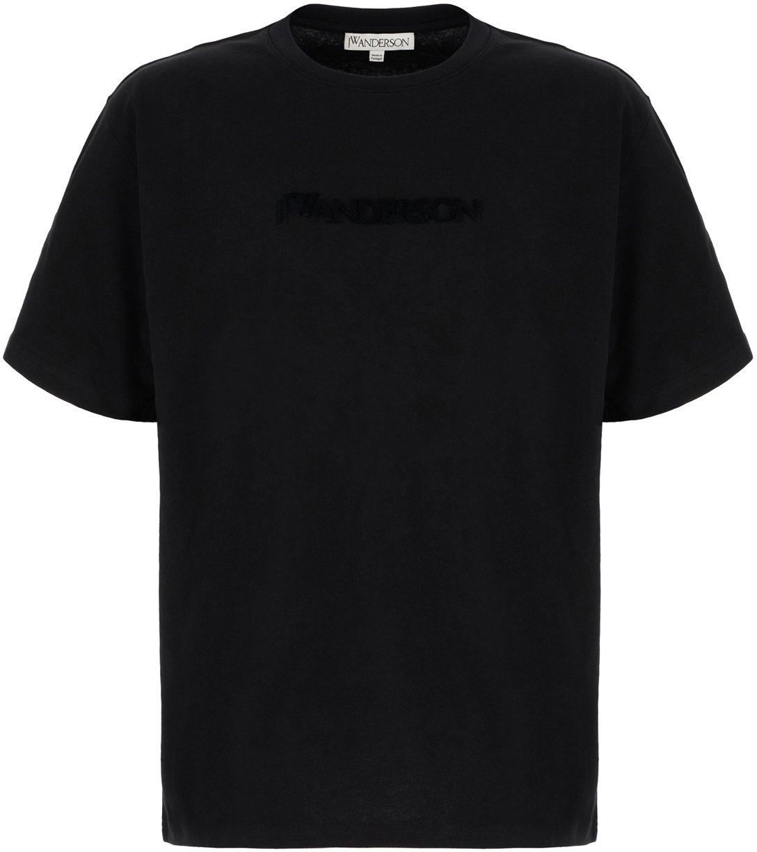 J.W. Anderson Jw Anderson Black cotton t-shirt Zwart