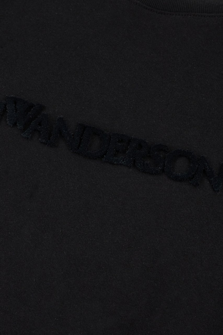 J.W. Anderson Jw Anderson Black cotton t-shirt Zwart