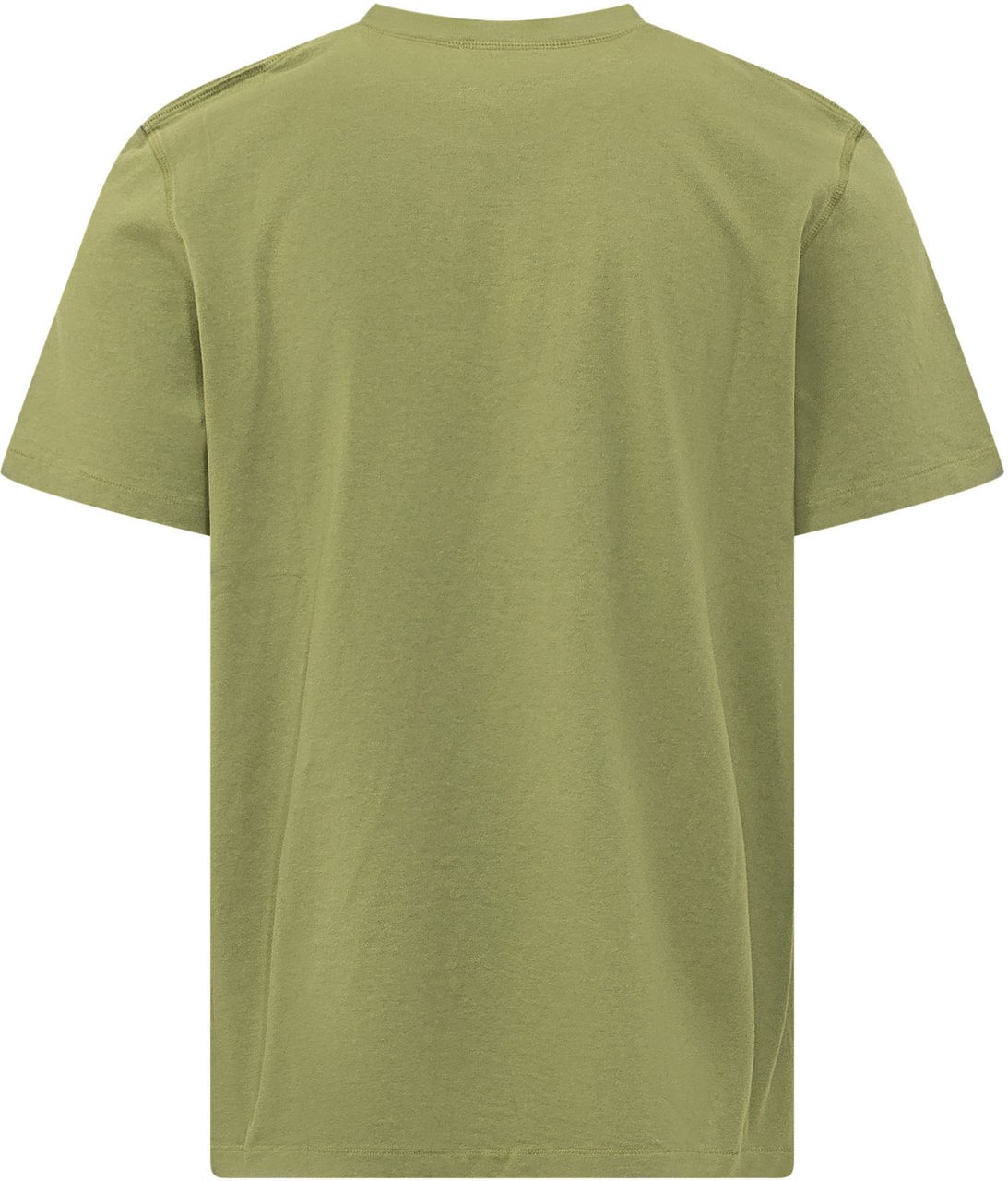 J.W. Anderson T-shirt Circular con Logo Frontale Donkergroen