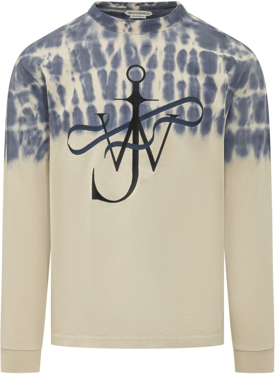 J.W. Anderson Maglia a Maniche Lunghe con Stampa Anchor Ribbon Divers