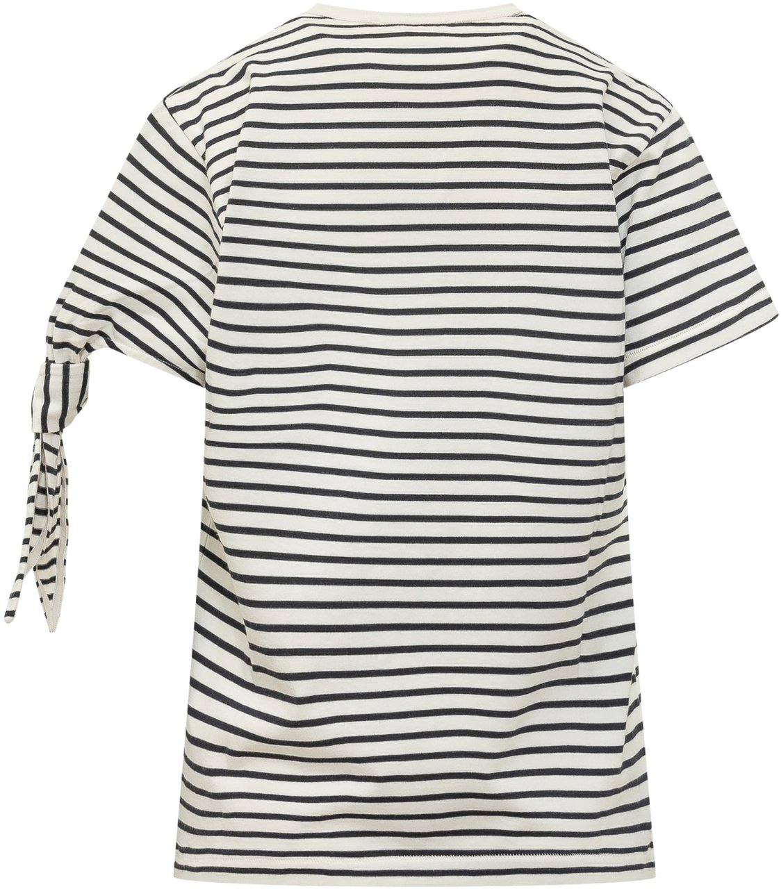 J.W. Anderson T-shirt a Righe con Nodo sulla Manica Wit