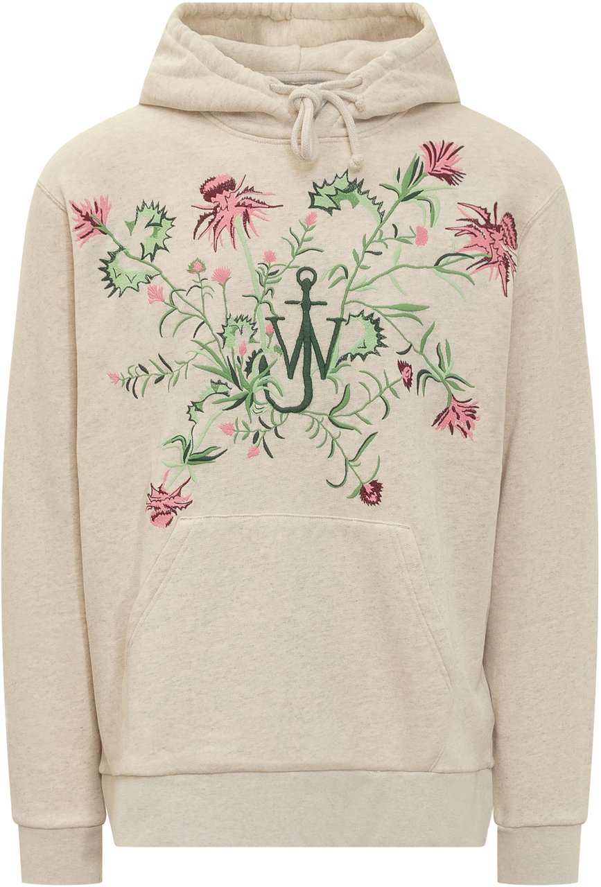 J.W. Anderson Felpa Ricamata Con Ricamo Beige