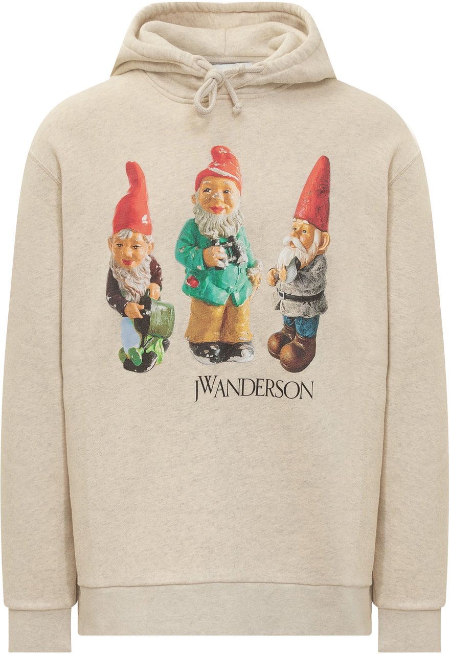 J.W. Anderson Felpa con Cappuccio Beige