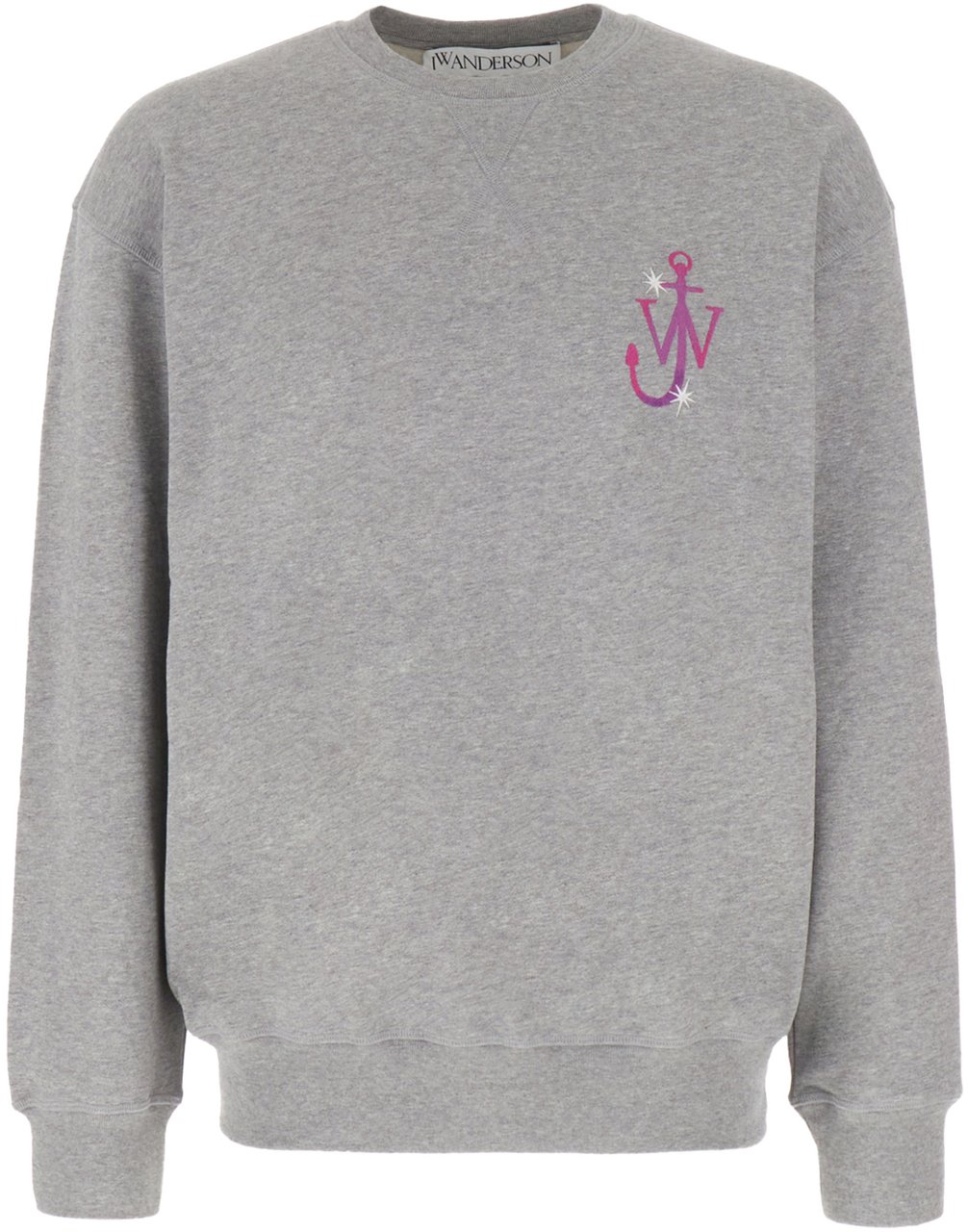 J.W. Anderson J.W. Anderson Melange grey cotton oversize sweatshirt Grijs