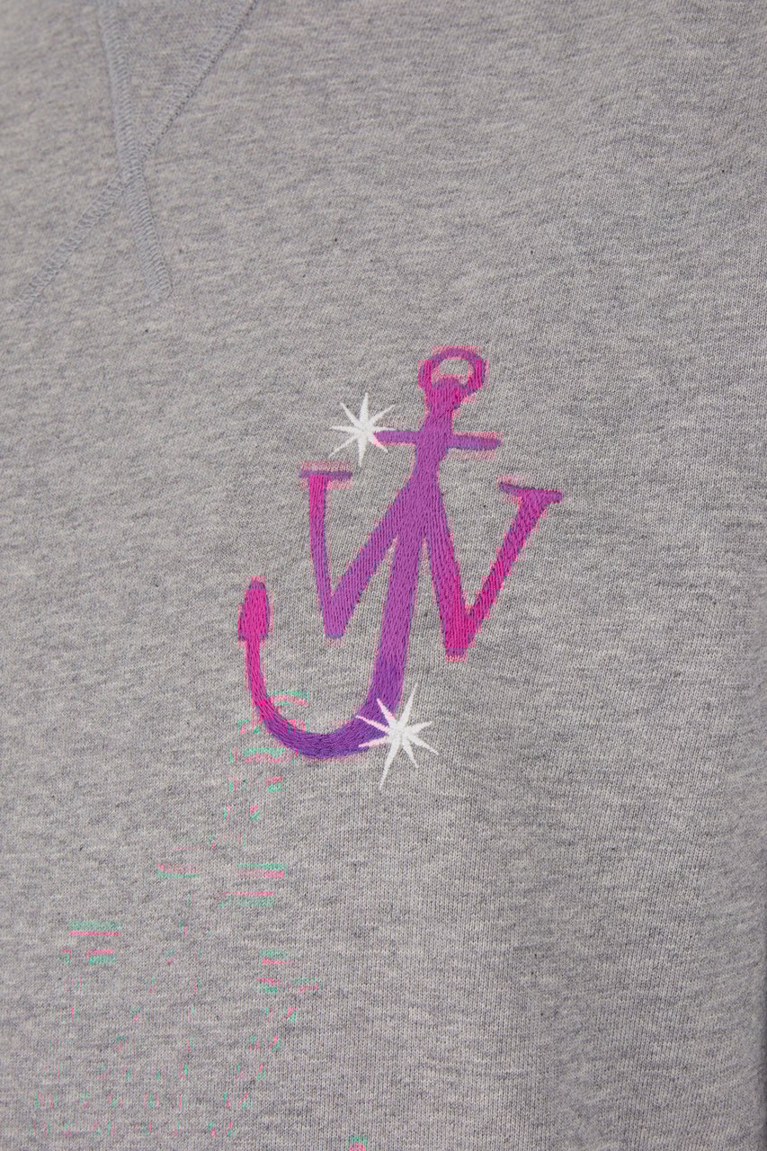 J.W. Anderson J.W. Anderson Melange grey cotton oversize sweatshirt Grijs