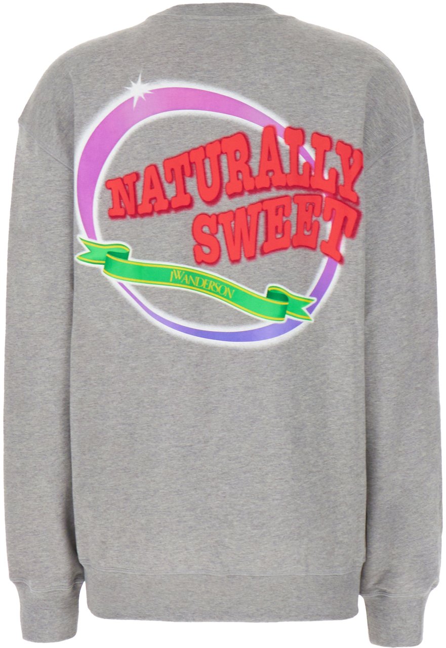 J.W. Anderson J.W. Anderson Melange grey cotton oversize sweatshirt Grijs