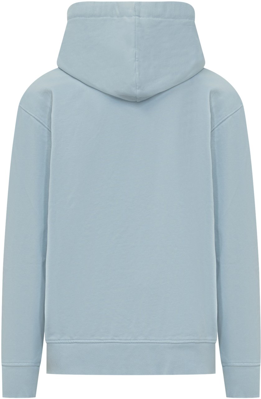 J.W. Anderson Felpa con Cappuccio Logo Embroid Blauw