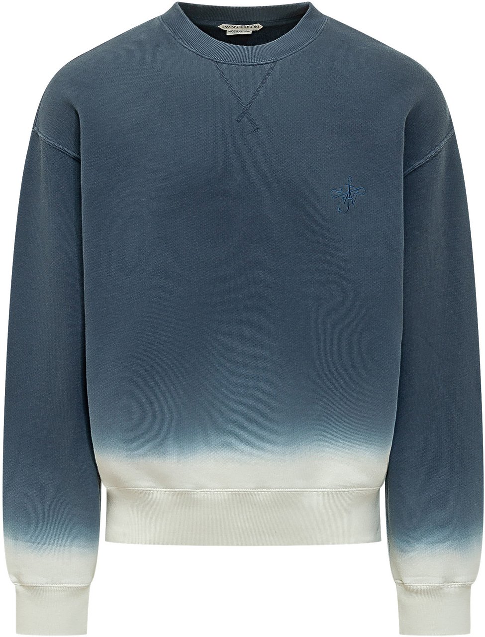 J.W. Anderson Felpa Dip Dye con Logo Ricamato Blauw