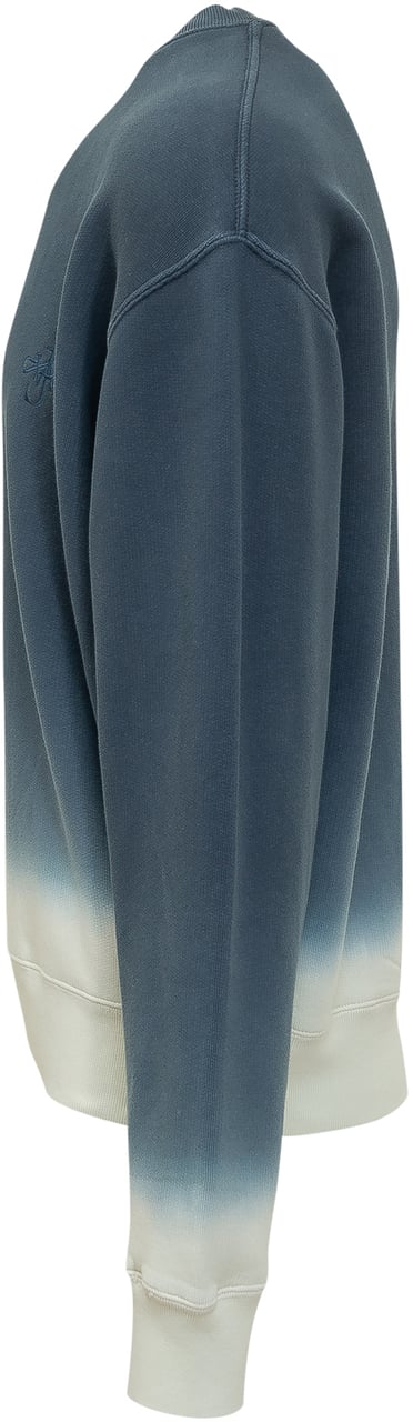 J.W. Anderson Felpa Dip Dye con Logo Ricamato Blauw