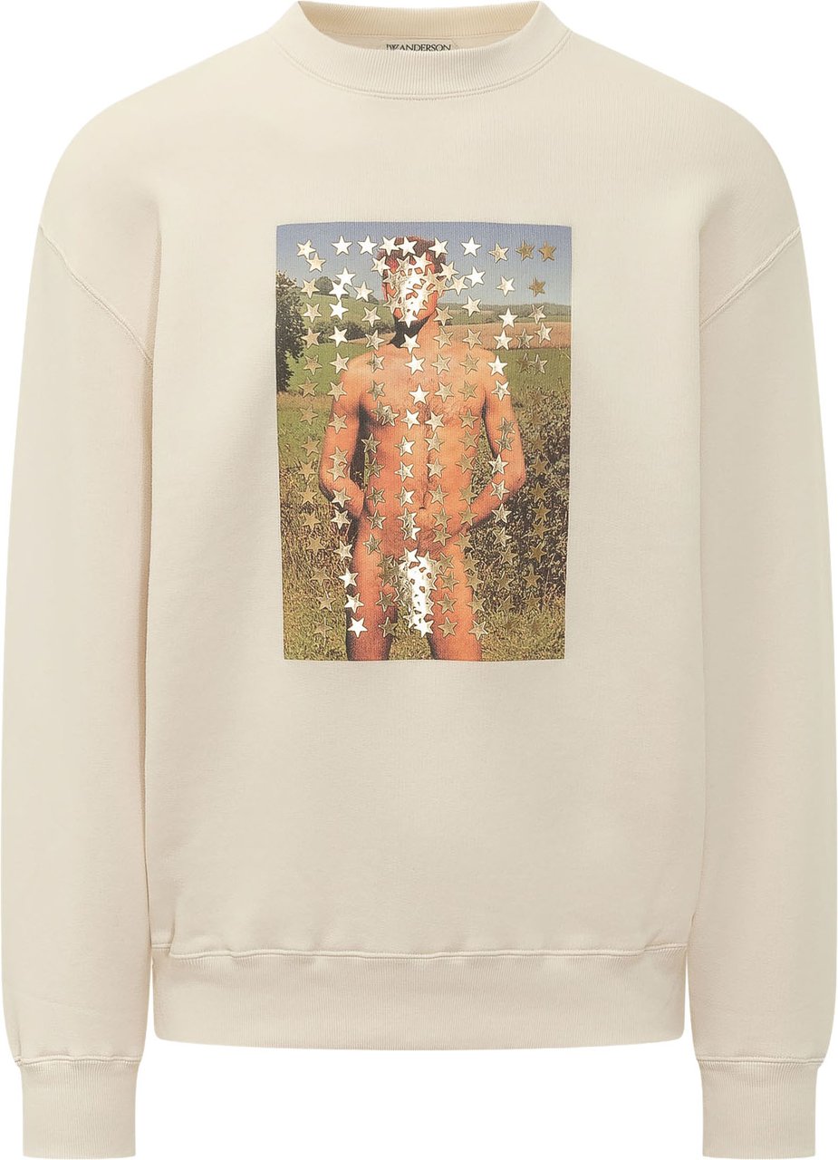 J.W. Anderson Felpa Star Man con Stampa Wit