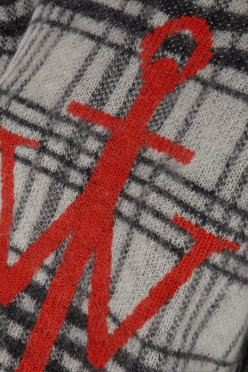 J.W. Anderson J.W. Anderson Embroidered nylon blend oversize sweater Divers