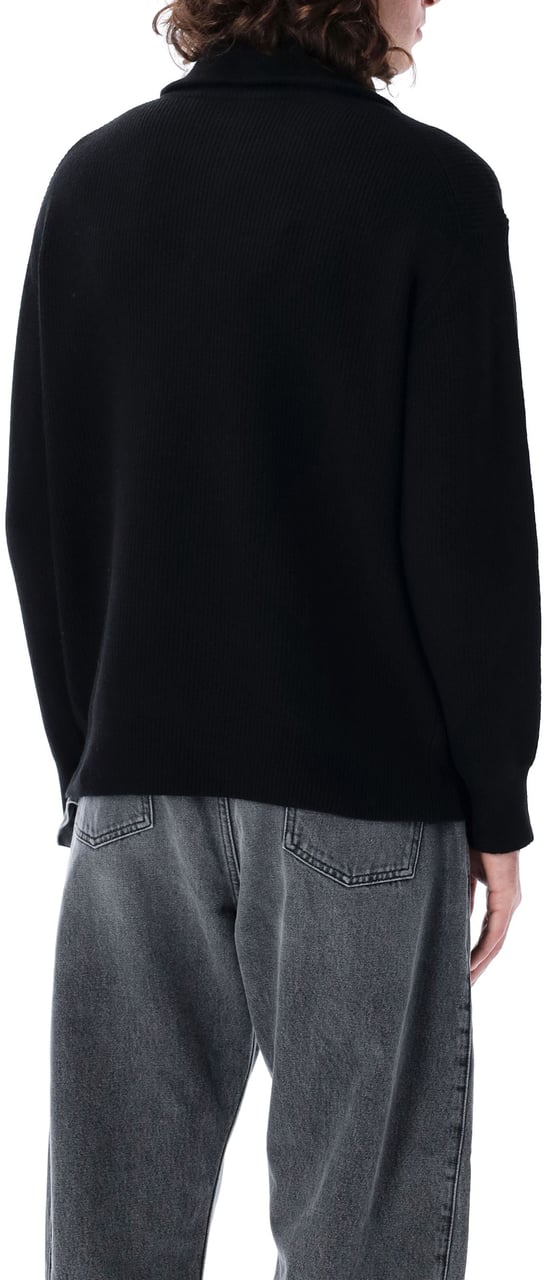 J.W. Anderson Half Zip Knit Nero Zwart