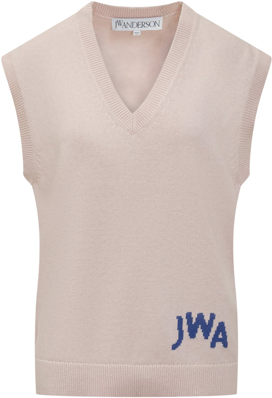 J.W. Anderson Gilet con Scollo a V Roze