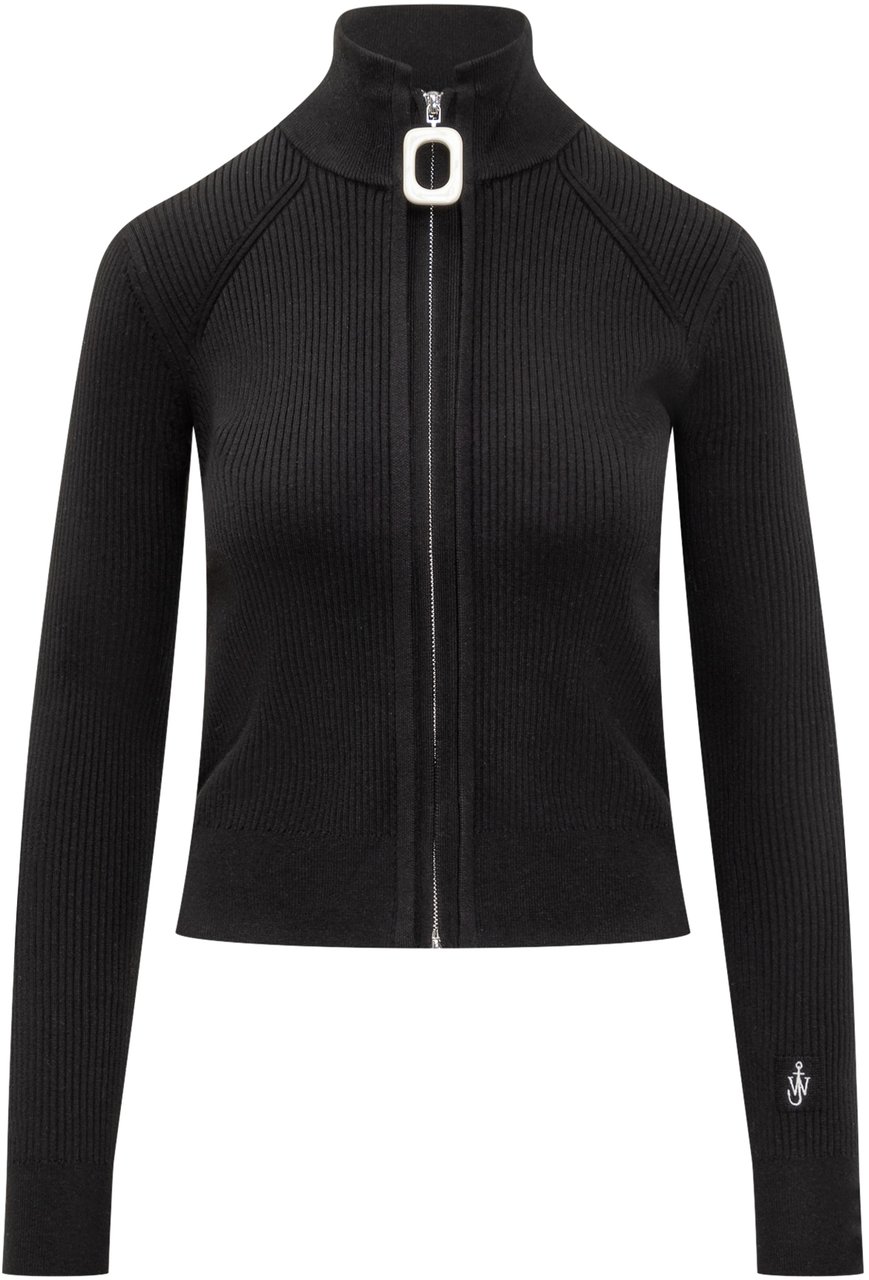J.W. Anderson J.W. Anderson Cardigan Nero con Zip Zwart