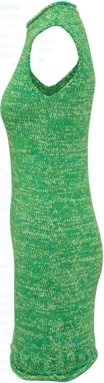 J.W. Anderson Vestito Mini Space Dye Groen
