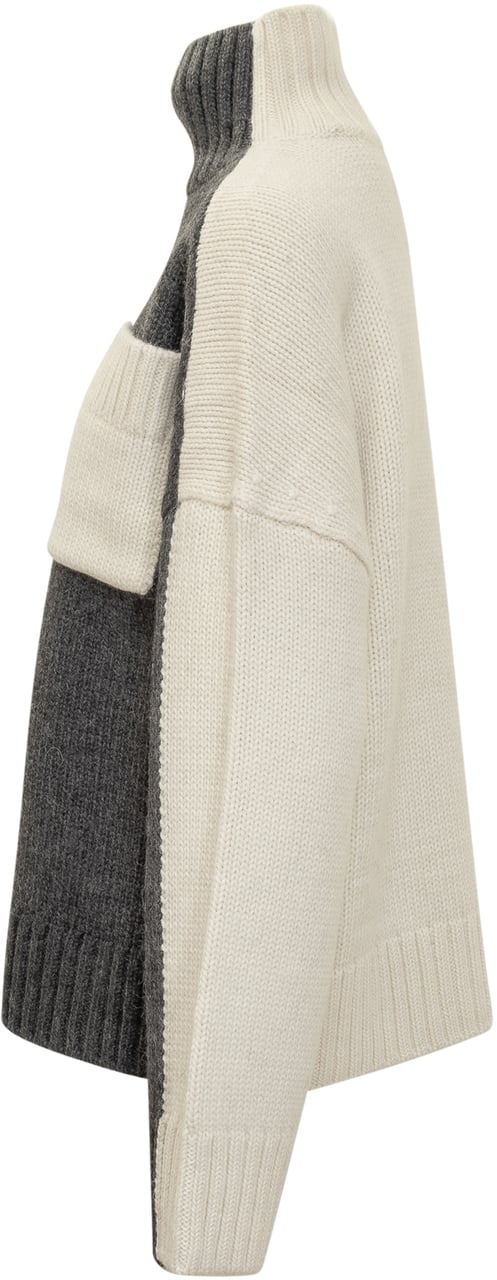 J.W. Anderson JW Anderson Maglione con Tasca a Contrasto Grijs