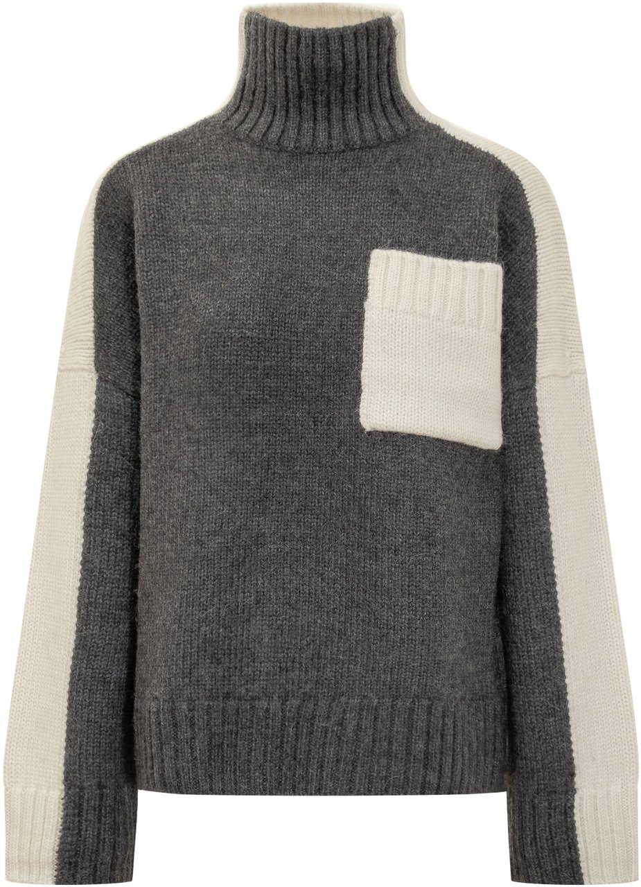 J.W. Anderson JW Anderson Maglione con Tasca a Contrasto Grijs