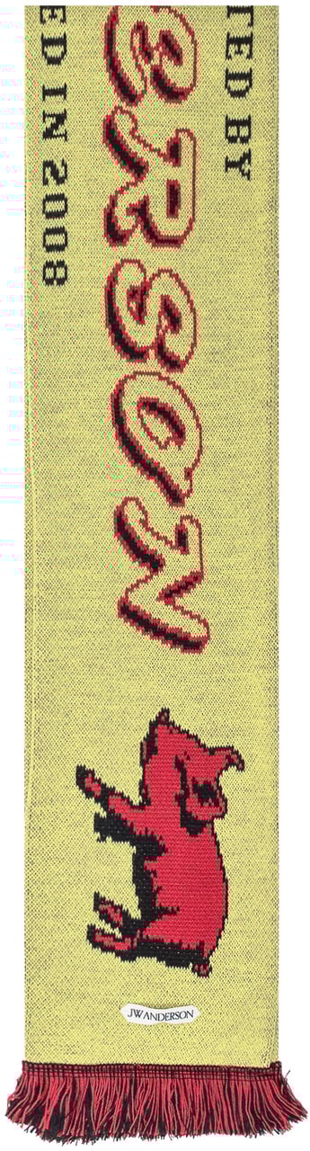 J.W. Anderson Sciarpa Con Motivo Grafico Divers