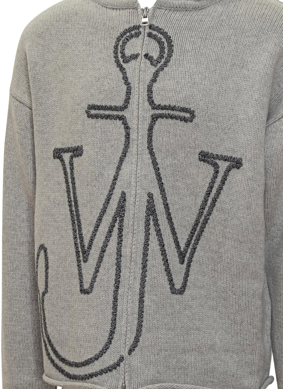 J.W. Anderson Felpa con Cappuccio e Log Ricamato J.W Anderson Lichtgrijs