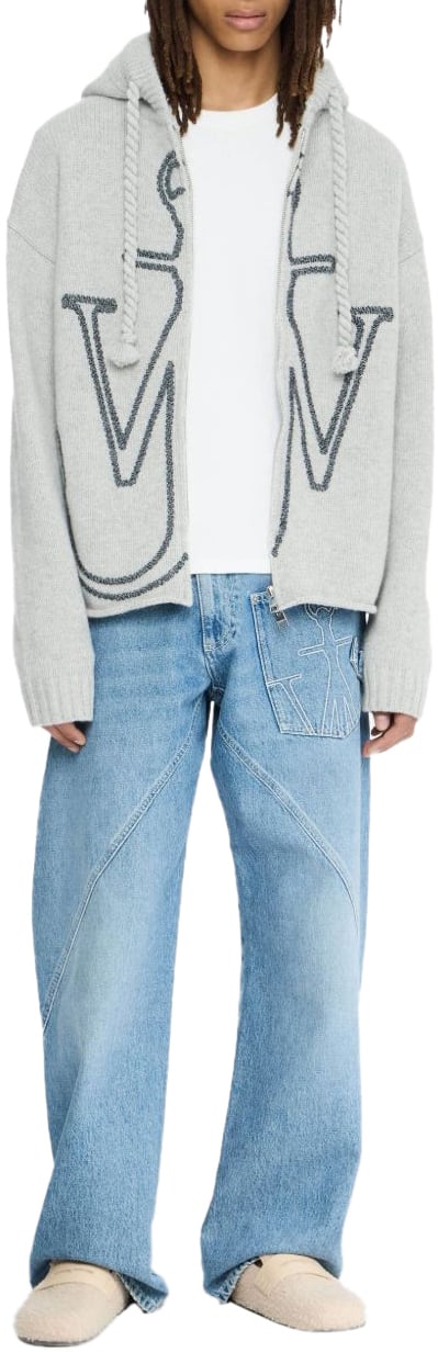 J.W. Anderson Sweaters Light Grey Melange Grijs