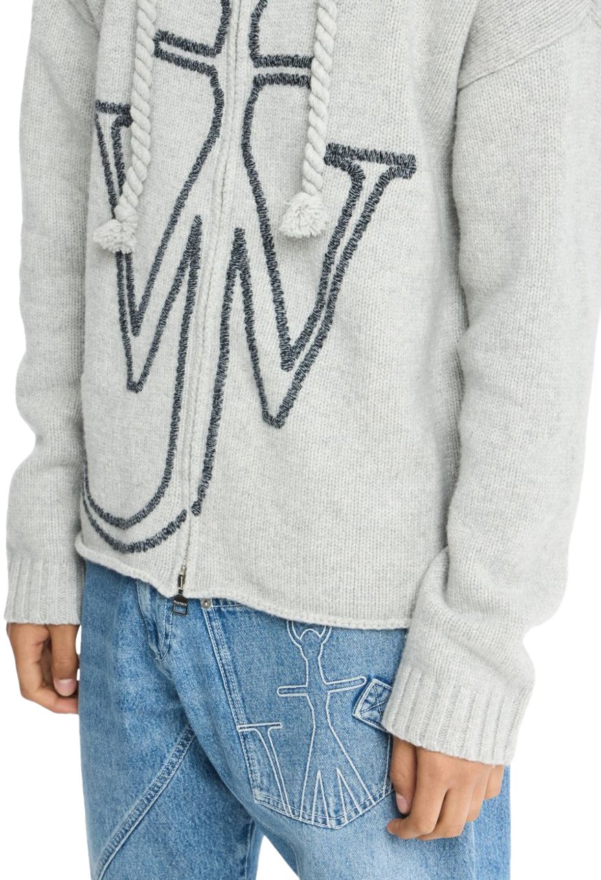 J.W. Anderson Sweaters Light Grey Melange Grijs
