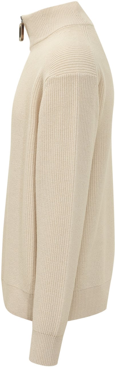 J.W. Anderson Pullover Half Zip con Collo Alto Wit