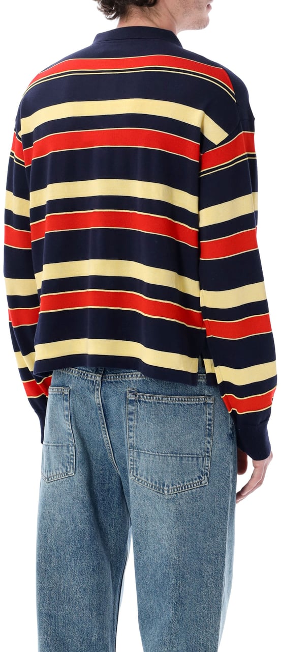 J.W. Anderson JW Anderson striped knitted Rugby polo Blauw