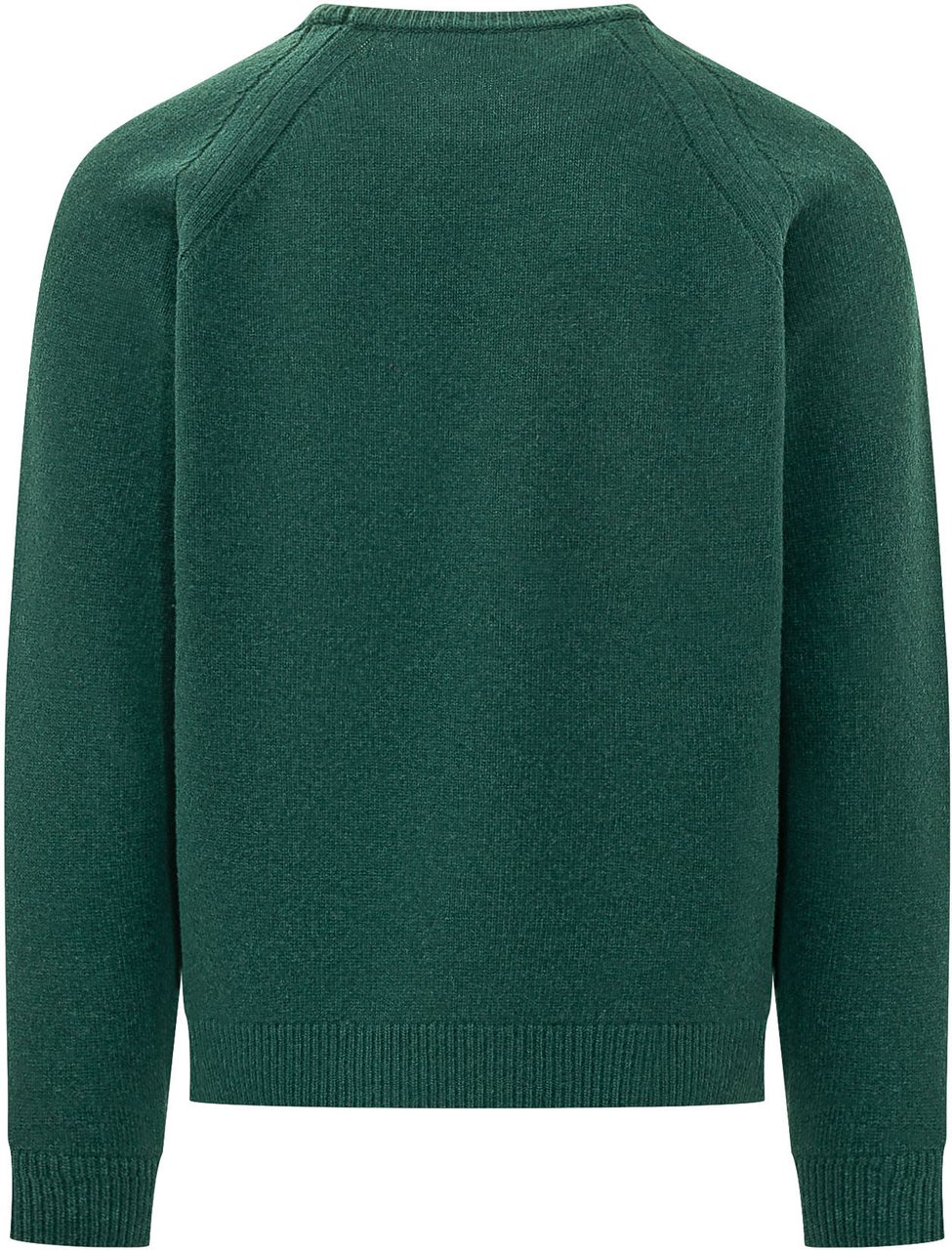 J.W. Anderson Pullover con Ricamo Frontale e Profili Ondulati Donkergroen