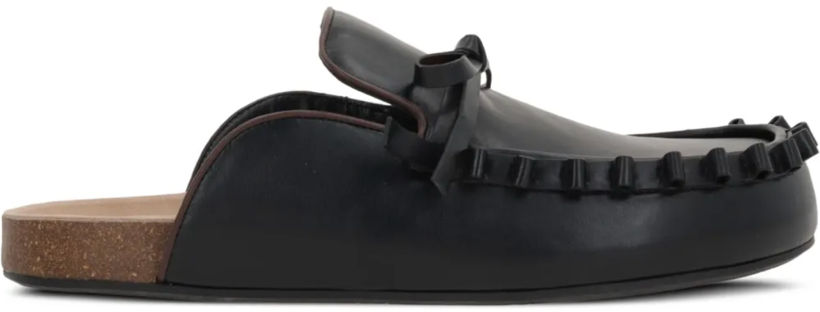 J.W. Anderson Ruffle Loafer M Black Zwart