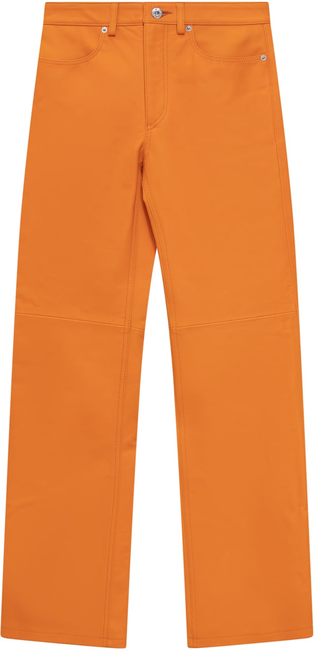J.W. Anderson Pantaloni in Pelle Oranje