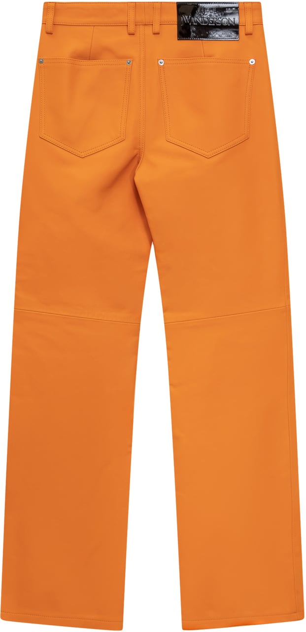 J.W. Anderson Pantaloni in Pelle Oranje
