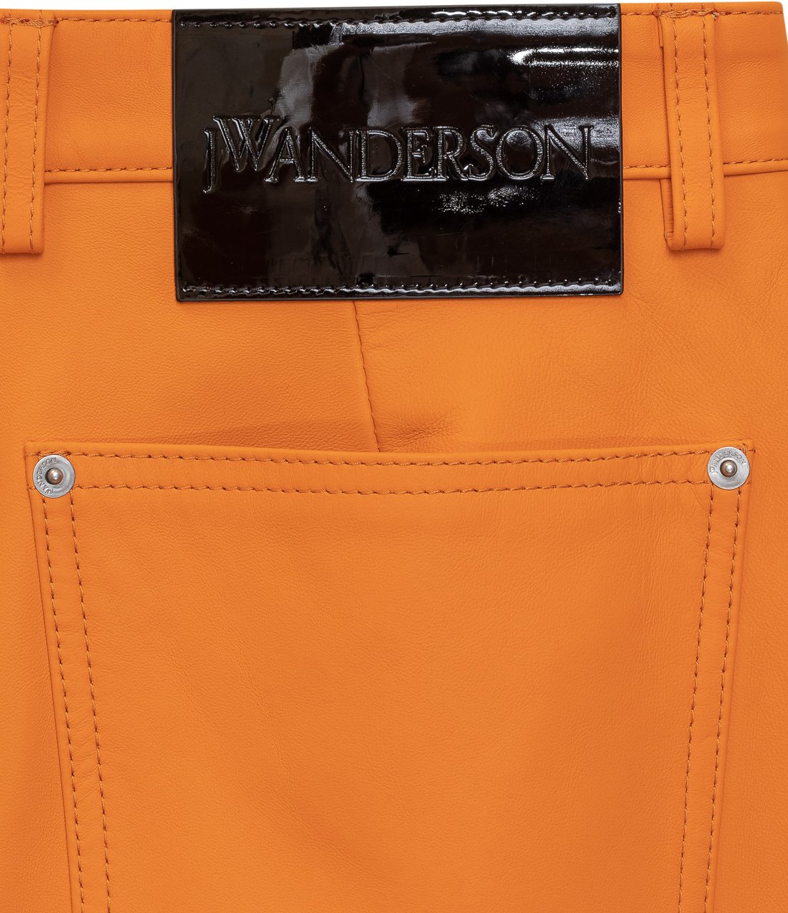 J.W. Anderson Pantaloni in Pelle Oranje
