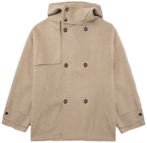 J.W. Anderson OVERSIZED PEACOAT BEIGE Beige