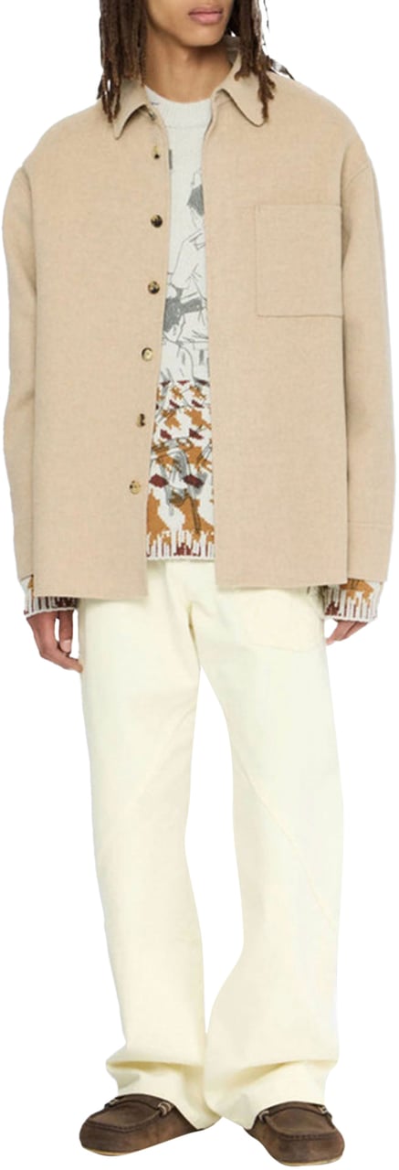 J.W. Anderson OVERSIZED SHIRT JACKET Beige