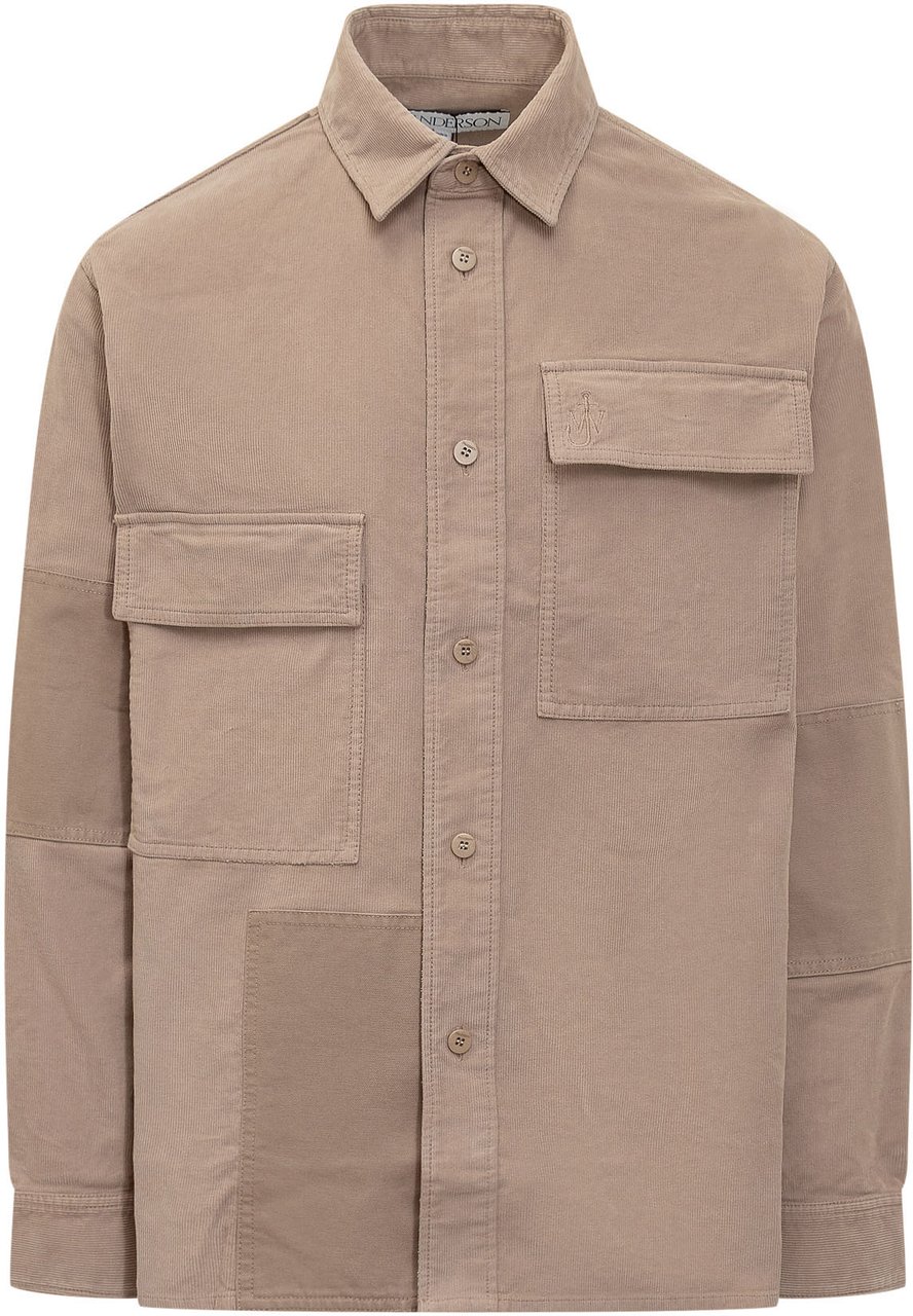 J.W. Anderson Sovracamicia Patchwork Beige