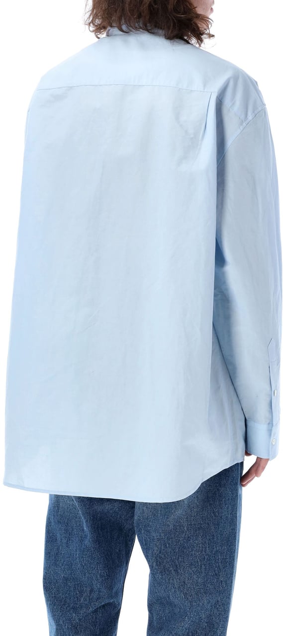 J.W. Anderson Window Emb Shirt Blu Blauw