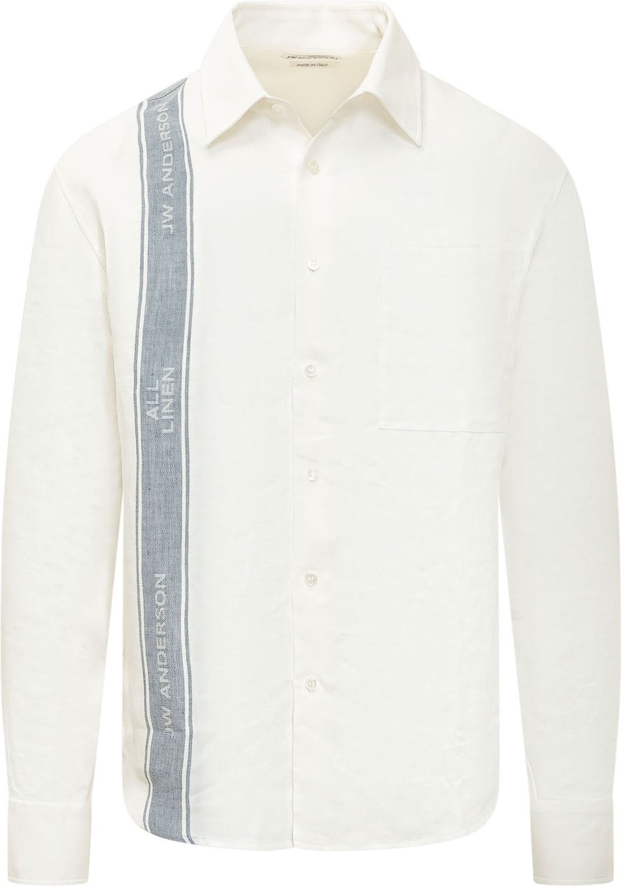 J.W. Anderson Camicia con Colletto e Banda Laterale Wit