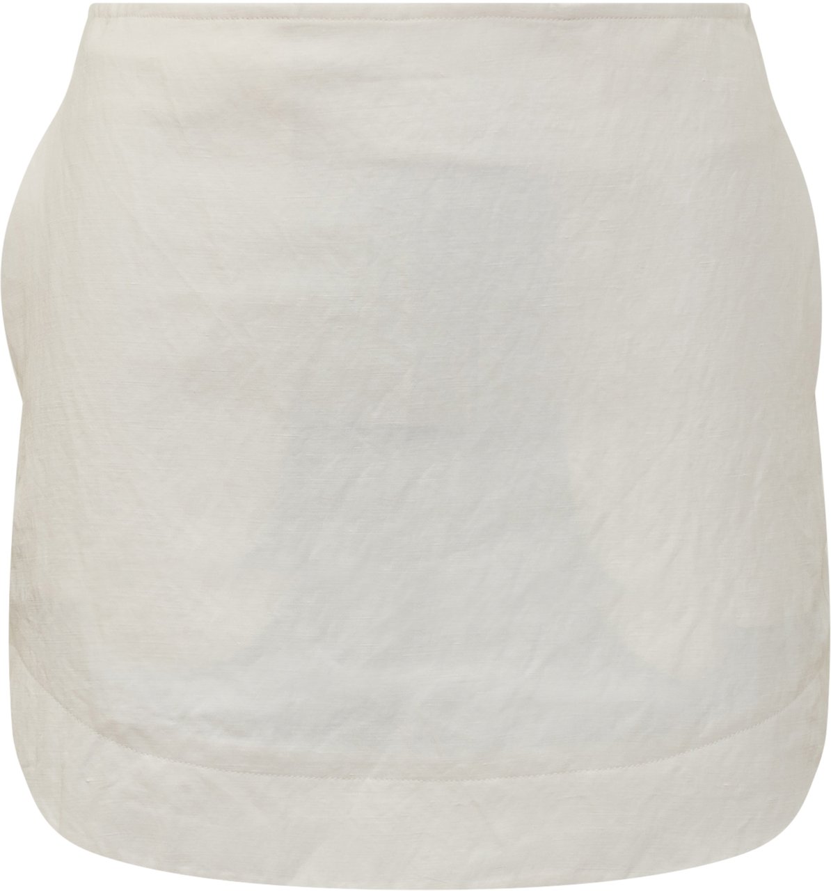 J.W. Anderson Mini Gonna Curved Hem Beige