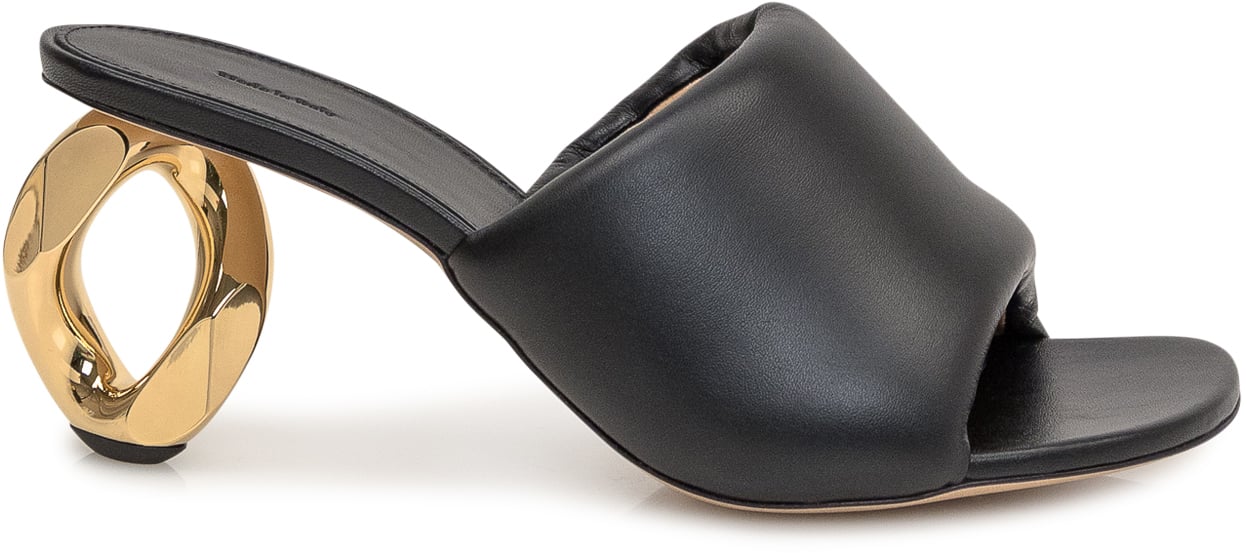 J.W. Anderson Mules con Tacco a Catena Zwart