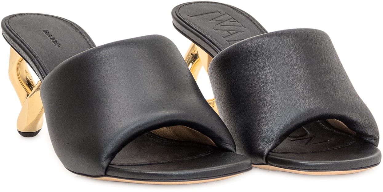 J.W. Anderson Mules con Tacco a Catena Zwart