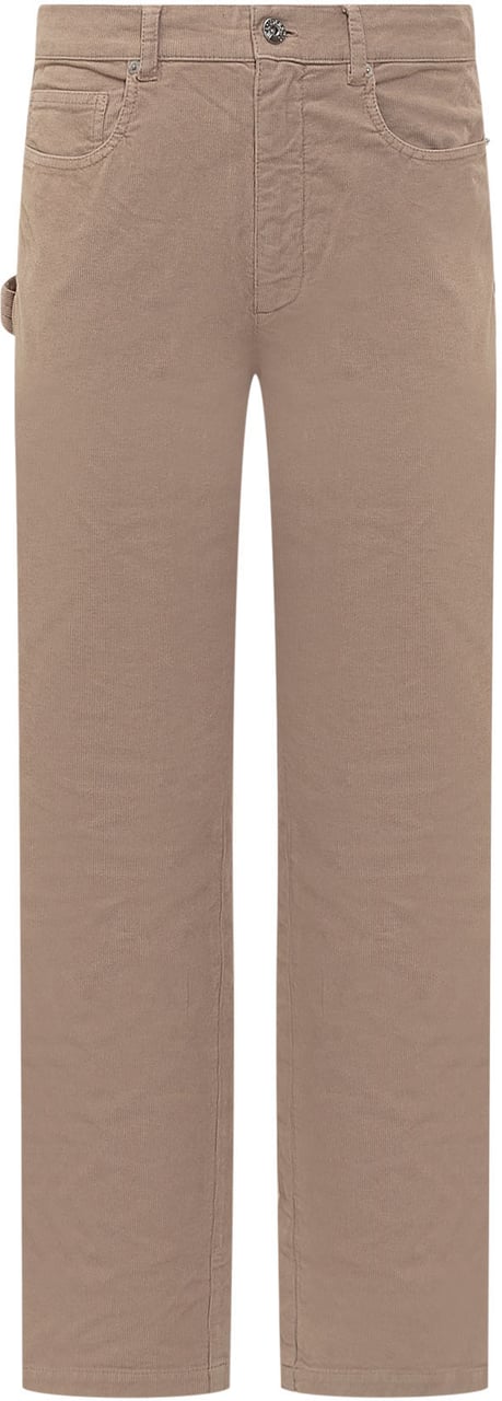 J.W. Anderson Pantalone in Velluto Bruin