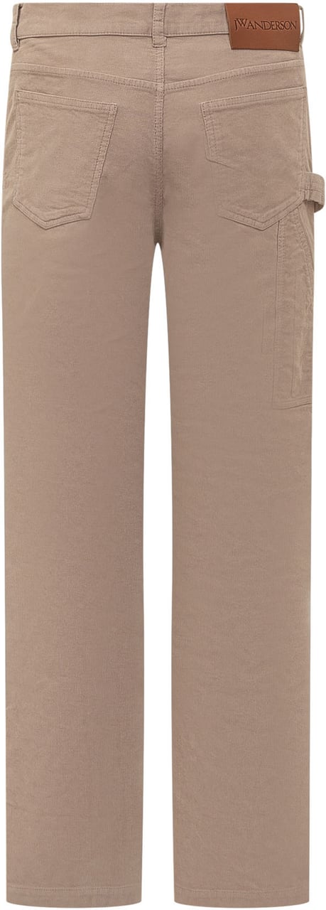 J.W. Anderson Pantalone in Velluto Bruin