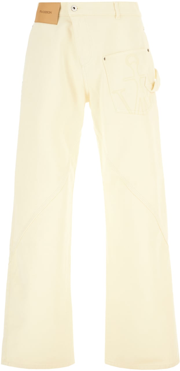 J.W. Anderson J.W. Anderson Pastel yellow denim jeans Geel